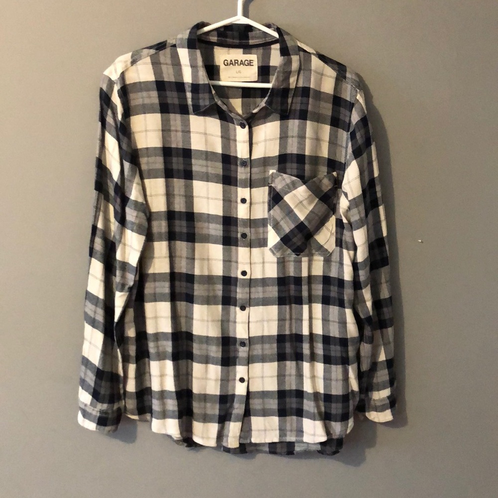 Blue/Grey/cream light flannel